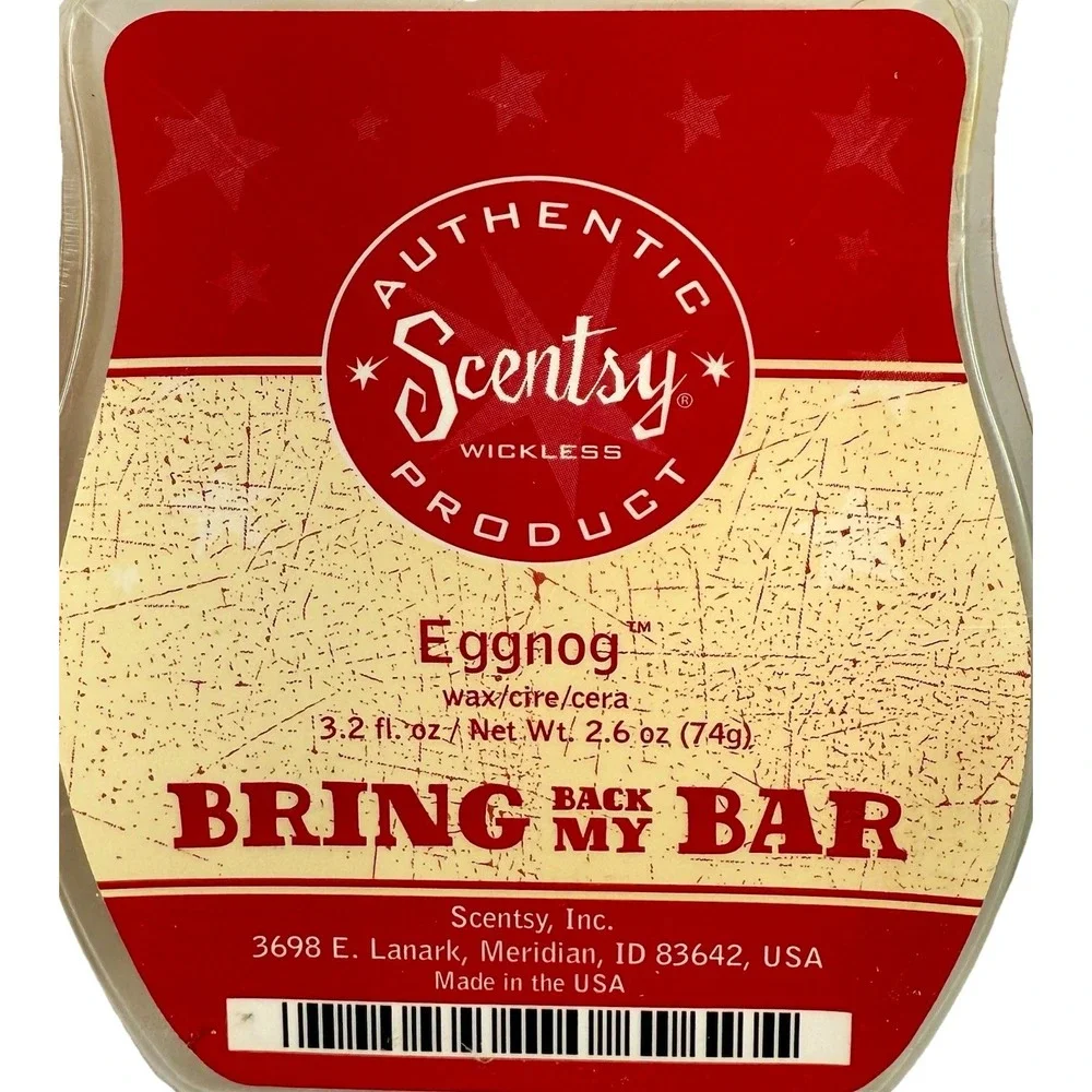 Scentsy Lot (3) Holidays Wax Bars – Clove & Cinnamon, Eggnog, Ice Hotel- Retired